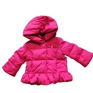 Ralph Lauren Blue Label Pink Puffer Jacket
